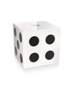 Mesa de café blanca Cube Dice Game