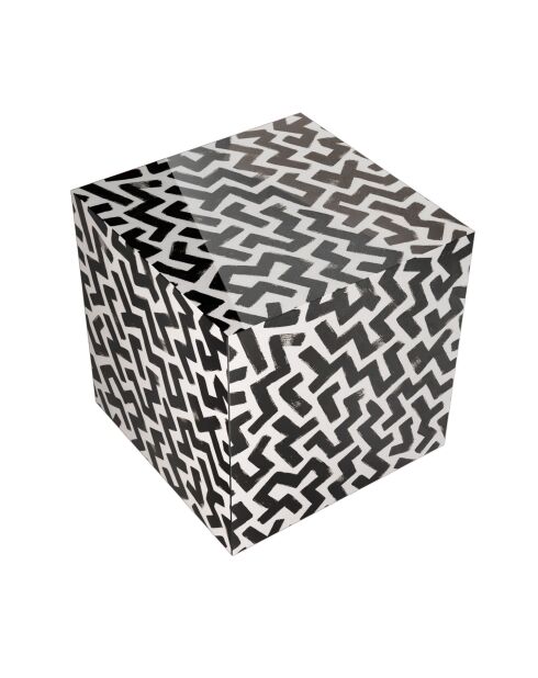 Tavolino da caffè Cubo Labirinto nero