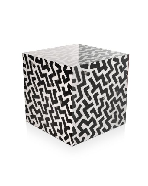 Tavolino da caffè Cubo Labirinto nero