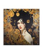 Estampe Hommage à Klimt Multicolore