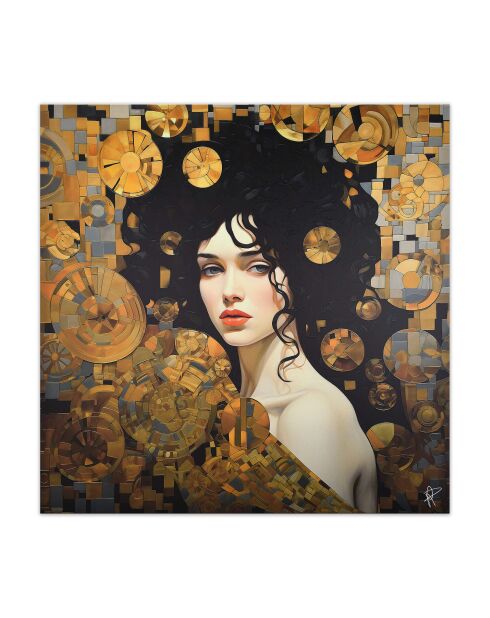 Estampe Hommage à Klimt Multicolore