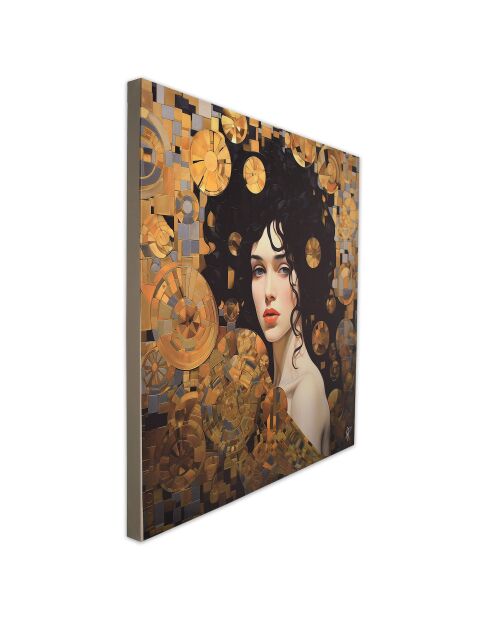 Estampe Hommage à Klimt Multicolore