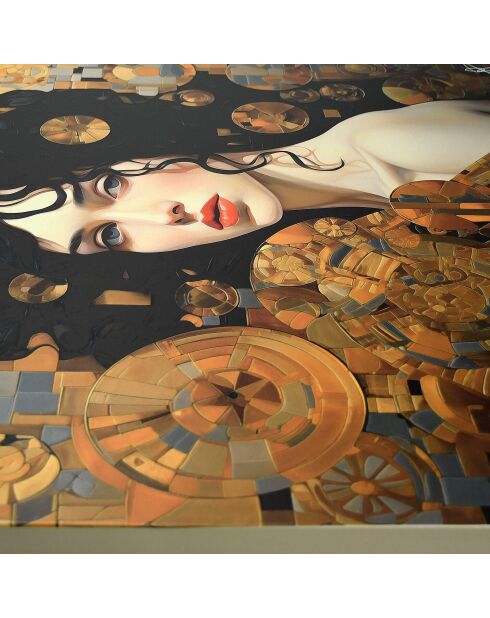 Estampe Hommage à Klimt Multicolore