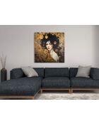 Estampe Hommage à Klimt Multicolore
