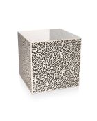 Table Basse Graffiti Pop Cube Beige