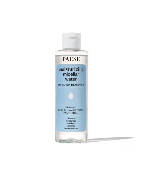 Feuchtigkeitsspendendes Mizellenwasser zur Gesichtsreinigung und Make-up-Entfernung - 200 ml - PAESE