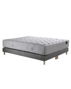 Ensemble Séléné Matelas ressorts ensachés + 2 Sommiers gris