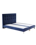 Set Timeless di 2 molle scatolate + testiera imbottita blu