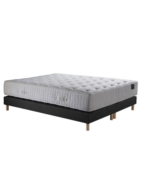 Set materasso a molle insacchettate Seléné + 2 reti letto antracite