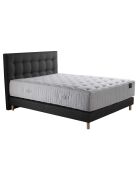 Set materasso a molle insacchettate Hélios + materasso a molle + testiera imbottita antracite