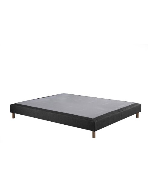 Sommier tapissier Crépuscule bois massif anthracite