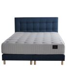 Set Artemis 2 materassi a molle insacchettate + 2 sommers + testiera imbottita blu