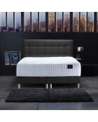 Set materasso a molle insacchettate Hélios + 2 reti letto + testiera imbottita antracite