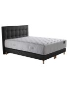 Set materasso a molle insacchettate Hélios + 2 reti letto + testiera imbottita antracite