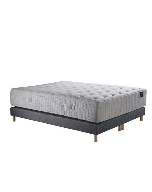 Callisto Set materasso in schiuma ad alta resilienza + 2 letti grigi