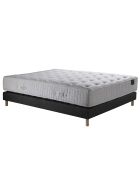 Ensemble Hécate Matelas ressorts ensachés + Sommier anthracite