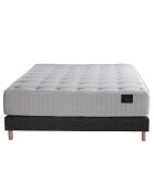 Ensemble Hécate Matelas ressorts ensachés + Sommier anthracite