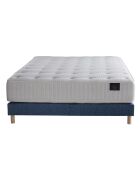 Ensemble Hécate Matelas ressorts ensachés + Sommier bleu