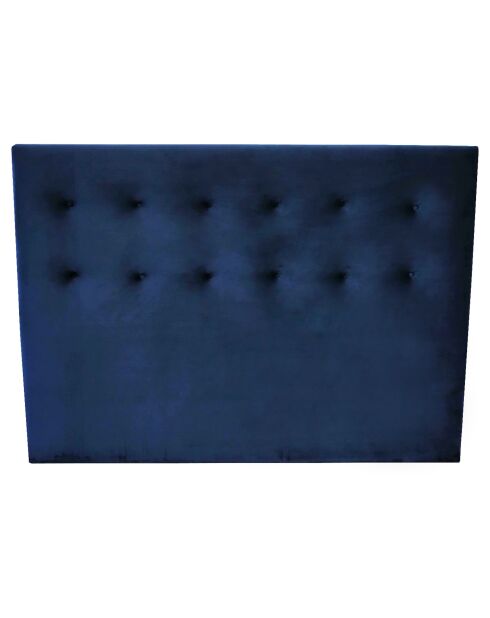 Testiera imbottita blu senza tempo