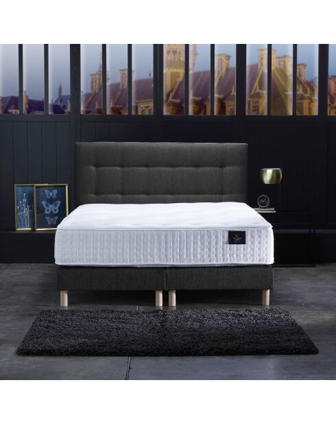 Ensemble Artémis Matelas ressorts ensachés + 2 Sommier anthracite