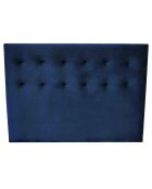 Testiera imbottita blu senza tempo