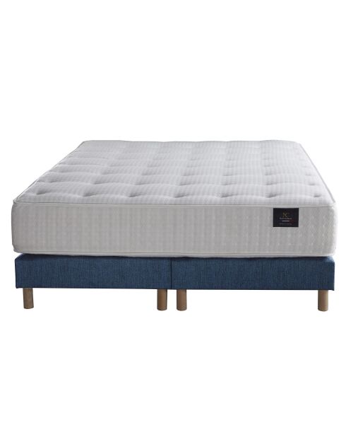 Ensemble Artémis Matelas ressorts ensachés + 2 Sommiers bleu