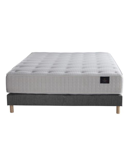 Materasso a molle insacchettate Artemis Set + base letto grigia