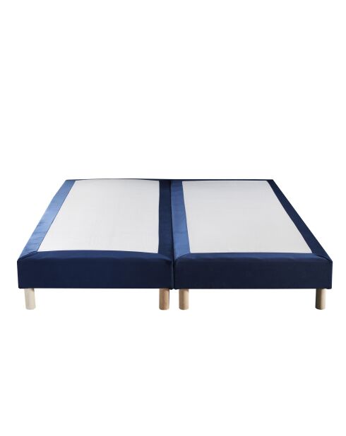 Sommier tapissier en Velours Intemporel bleu