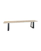 Banc En Bois Acacia Naturel Et Pieds Métal Noir 180X30X41Cm Hera