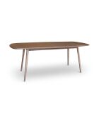 Table Rectangulaire Effet Bois Couleur Noyer  200X90X75Cm Callao