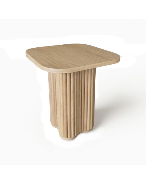 Alba bijzetmeubilair met natuurlijk houteffect 40x40x45cm