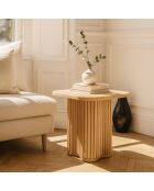 Alba bijzetmeubilair met natuurlijk houteffect 40x40x45cm