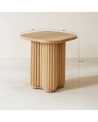 Alba bijzetmeubilair met natuurlijk houteffect 40x40x45cm