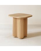 Alba bijzetmeubilair met natuurlijk houteffect 40x40x45cm