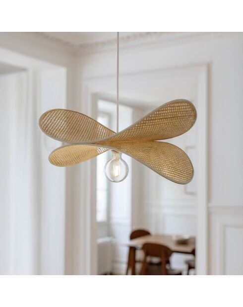 Suspension En Bambou Naturel 60X50X205Cm Luciole