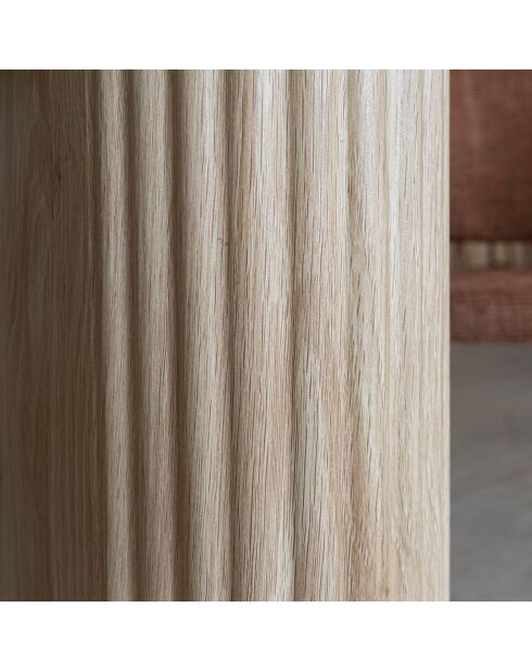 Quito Ovaler Tisch 220 x 90 x 75 cm, natürlicher Holzeffekt, 220 x 90 x 75 cm