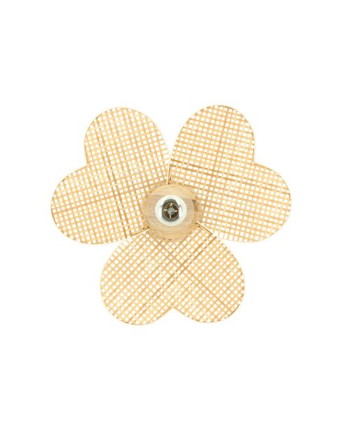 Applique Murale En Bambou Naturel 45X45Cm Petali
