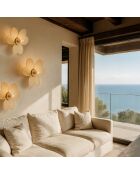 Applique Murale En Bambou Naturel 45X45Cm Petali