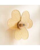 Applique Murale En Bambou Naturel 45X45Cm Petali