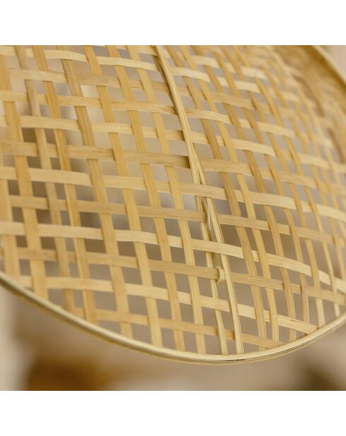 Suspension En Bambou Naturel 67X67X24Cm Peonia