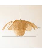 Suspension En Bambou Naturel 67X67X24Cm Peonia