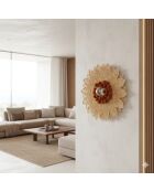 Applique En Bambou Naturel Tresse 50X50X3Cm Daisy