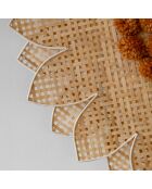 Applique En Bambou Naturel Tresse 50X50X3Cm Daisy