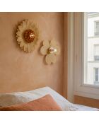 Applique En Bambou Naturel Tresse 50X50X3Cm Daisy