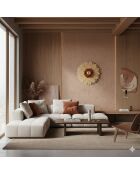 Applique En Bambou Naturel Tresse 50X50X3Cm Daisy