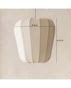 Suspension Alba blanche - D.34xH.33 cm