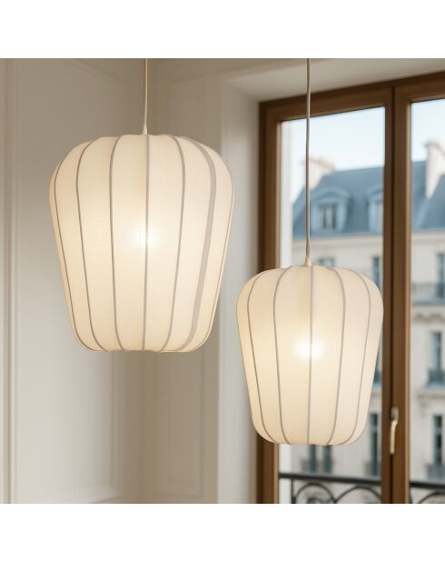 Suspension Alba blanche  - D.35xH.39 cm