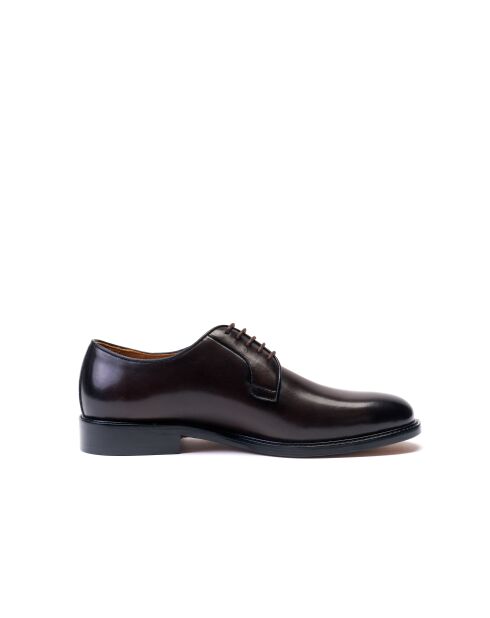 Derbies en Cuir marron foncé