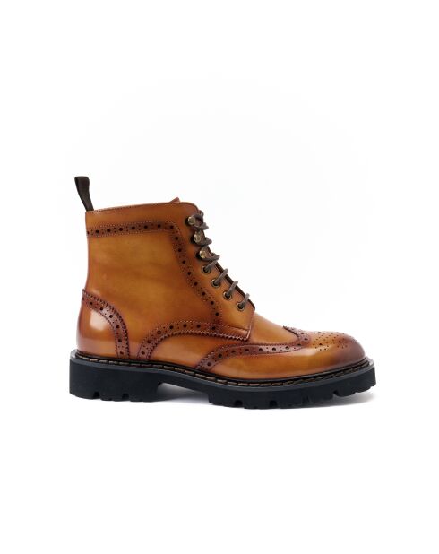 Derbies Boots en Cuir marron clair