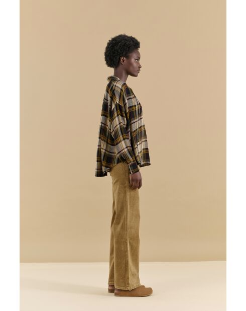 Blouse Casablanca Carreaux jaune